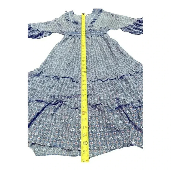 Max Studio Women's 3/4 Sleeve Tiered Bubble Crepe Dress size M beautiful - Picture 6 of 10